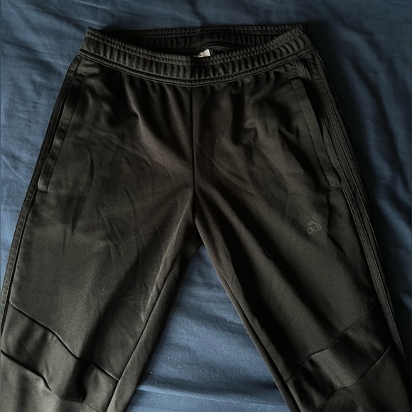 Black Tapered Adidas Trackpants - Picture 3 of 5